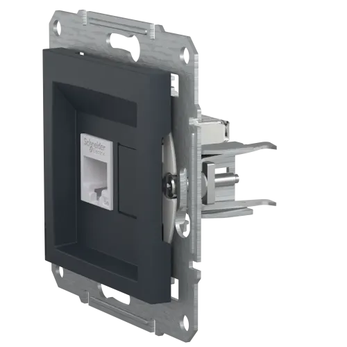 Розетка компьютерная RJ45, антрацит, EPH4300171 Asfora Schneider