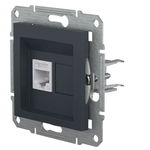 Розетка компьютерная RJ45, антрацит, EPH4300171 Asfora Schneider