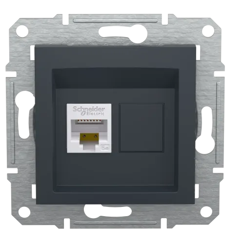 Розетка компьютерная RJ45, антрацит, EPH4300171 Asfora Schneider