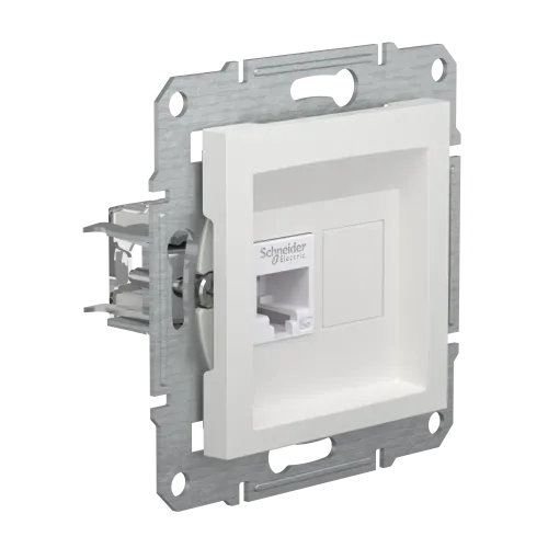 Розетка комп'ютерна RJ45, білий, Schneider Asfora