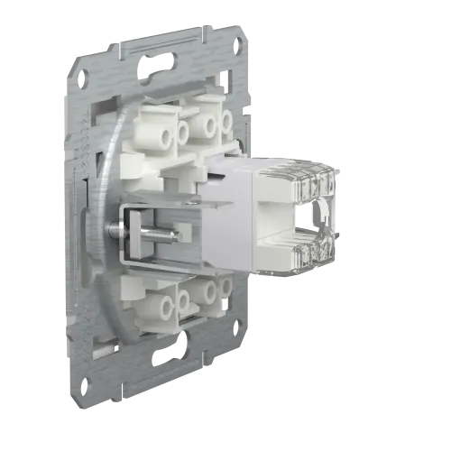Розетка комп'ютерна RJ45, білий, Schneider Asfora