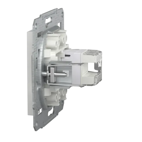 Розетка комп'ютерна RJ45, білий, Schneider Asfora