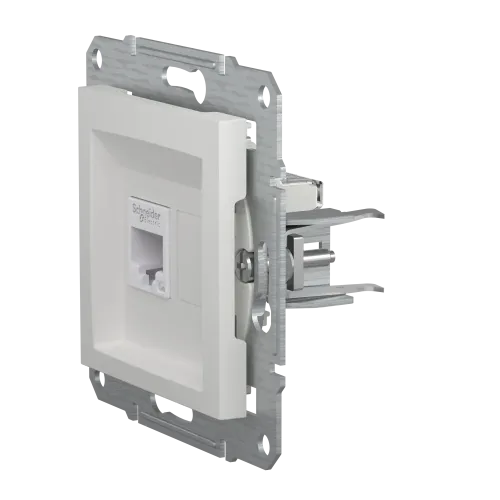 Розетка комп'ютерна RJ45, білий, Schneider Asfora