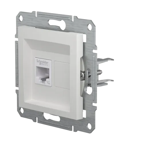 Розетка комп'ютерна RJ45, білий, Schneider Asfora