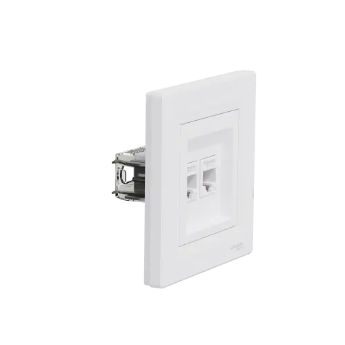 Розетка компьютерная RJ45 двойная, белый, EPH4400121 Schneider Asfora
