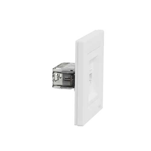 Розетка компьютерная RJ45 двойная, белый, EPH4400121 Schneider Asfora