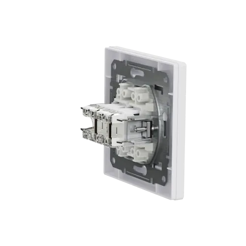 Розетка компьютерная RJ45 двойная, белый, EPH4400121 Schneider Asfora