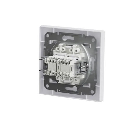 Розетка компьютерная RJ45 двойная, белый, EPH4400121 Schneider Asfora