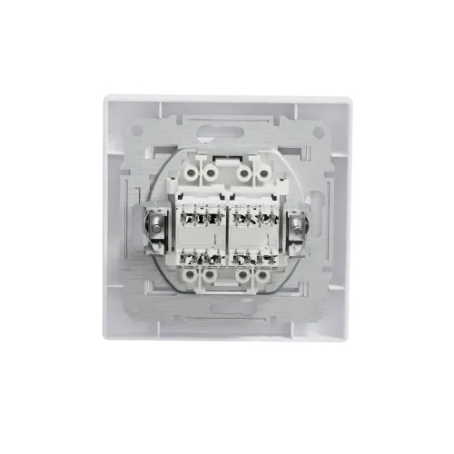 Розетка компьютерная RJ45 двойная, белый, EPH4400121 Schneider Asfora