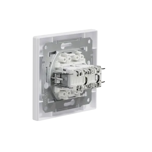 Розетка компьютерная RJ45 двойная, белый, EPH4400121 Schneider Asfora