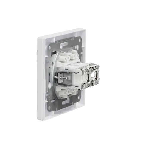 Розетка компьютерная RJ45 двойная, белый, EPH4400121 Schneider Asfora