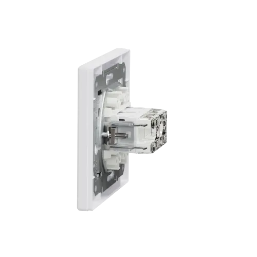 Розетка компьютерная RJ45 двойная, белый, EPH4400121 Schneider Asfora