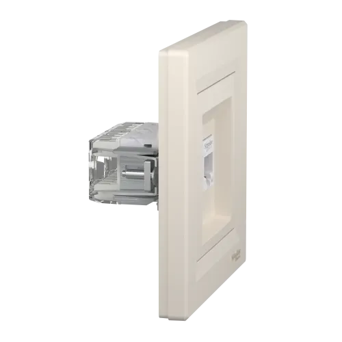 Розетка комп'ютерна RJ-45 подвійна, кремовий, EPH4400123 Schneider Asfora