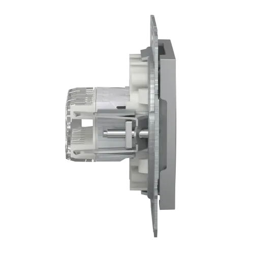 Розетка компьютерная RJ-45 двойная, алюминий, EPH4400161 Asfora Schneider