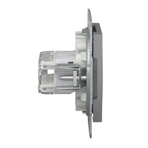 Розетка комп'ютерна RJ-45 подвійна, сталь, EPH4400162 Asfora Schneider