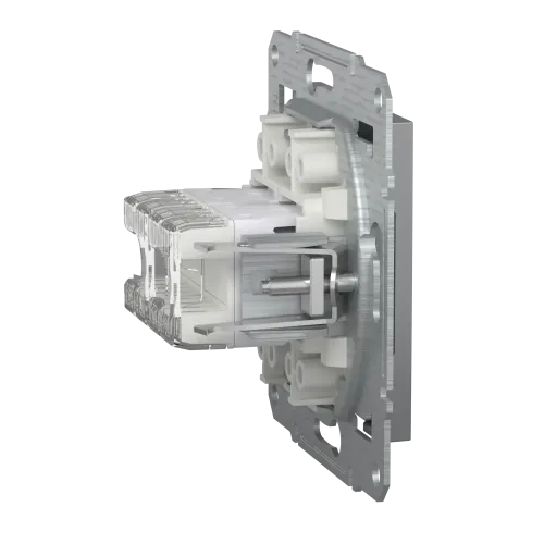 Розетка комп'ютерна RJ-45 подвійна, сталь, EPH4400162 Asfora Schneider
