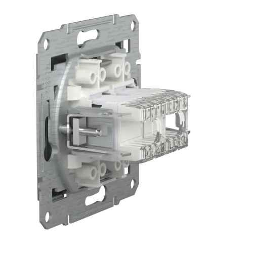 Розетка комп'ютерна RJ-45 подвійна, сталь, EPH4400162 Asfora Schneider