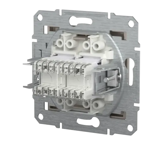 Розетка компьютерная RJ-45 двойная, бронза, EPH4400169 Asfora Schneider