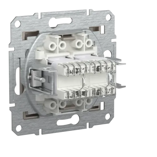Розетка компьютерная RJ-45 двойная, бронза, EPH4400169 Asfora Schneider