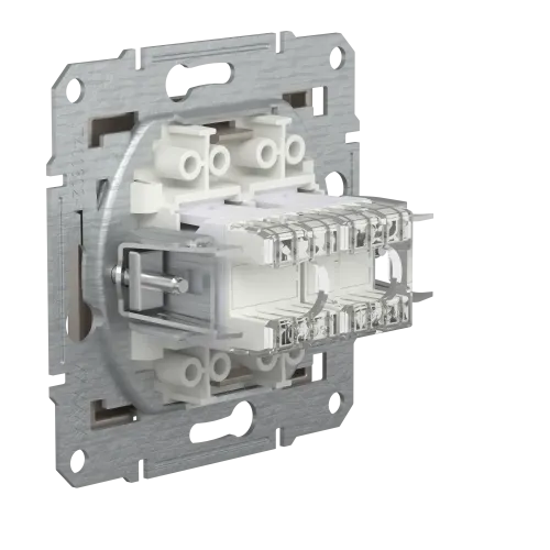 Розетка компьютерная RJ-45 двойная, бронза, EPH4400169 Asfora Schneider