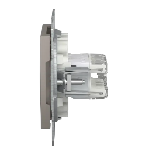 Розетка компьютерная RJ-45 двойная, бронза, EPH4400169 Asfora Schneider