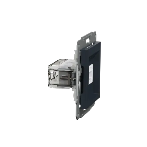 Розетка компьютерная RJ-45 двойная, антрацит, EPH4400171 Asfora Schneider