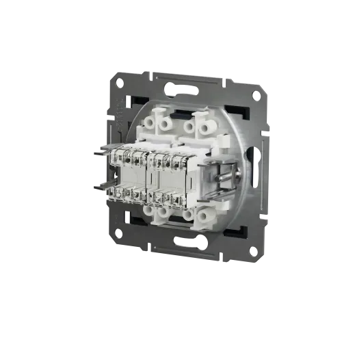 Розетка компьютерная RJ-45 двойная, антрацит, EPH4400171 Asfora Schneider