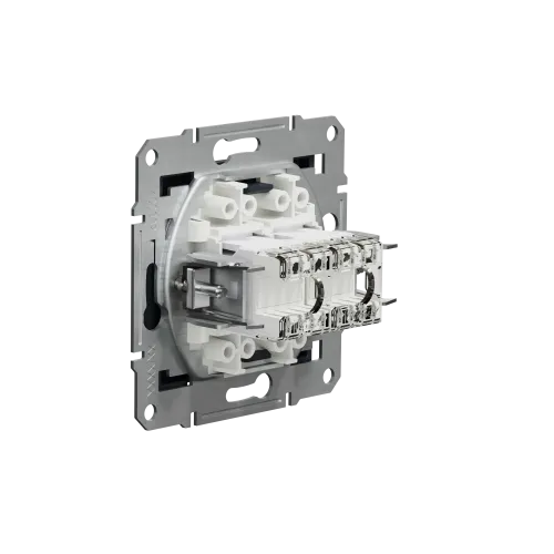 Розетка компьютерная RJ-45 двойная, антрацит, EPH4400171 Asfora Schneider