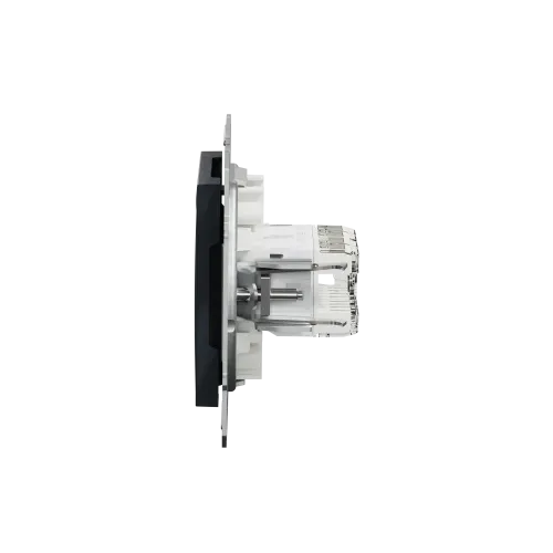 Розетка компьютерная RJ-45 двойная, антрацит, EPH4400171 Asfora Schneider