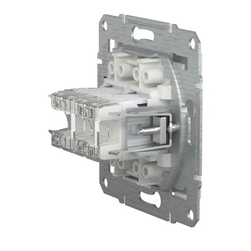 Розетка компьютерная RJ45 двойная, белый, Schneider Asfora