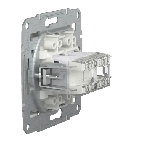 Розетка компьютерная RJ45 двойная, белый, Schneider Asfora