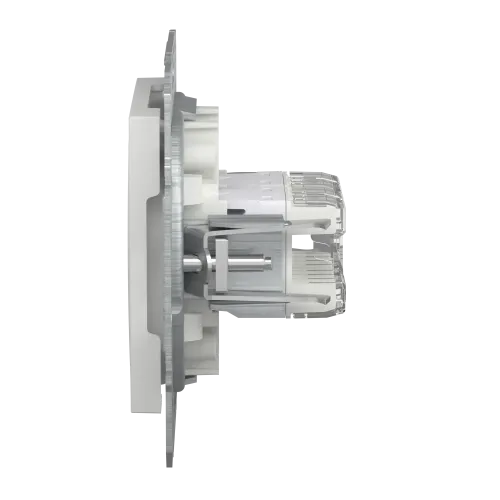 Розетка компьютерная RJ45 двойная, белый, Schneider Asfora