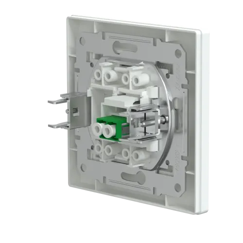 Розетка оптоволоконная LC APC Duplex, белый, EPH4600121 Schneider Asfora