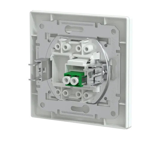 Розетка оптоволоконная LC APC Duplex, белый, EPH4600121 Schneider Asfora
