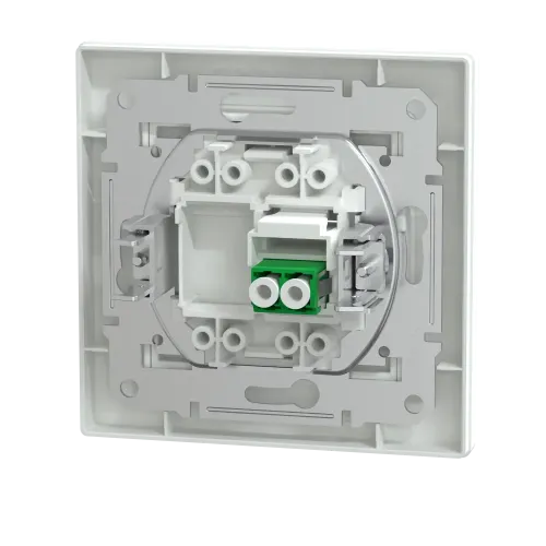 Розетка оптоволоконная LC APC Duplex, белый, EPH4600121 Schneider Asfora