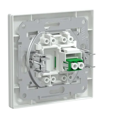 Розетка оптоволоконная LC APC Duplex, белый, EPH4600121 Schneider Asfora