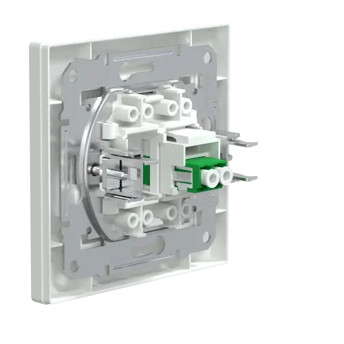 Розетка оптоволоконная LC APC Duplex, белый, EPH4600121 Schneider Asfora