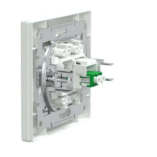Розетка оптоволоконная LC APC Duplex, белый, EPH4600121 Schneider Asfora