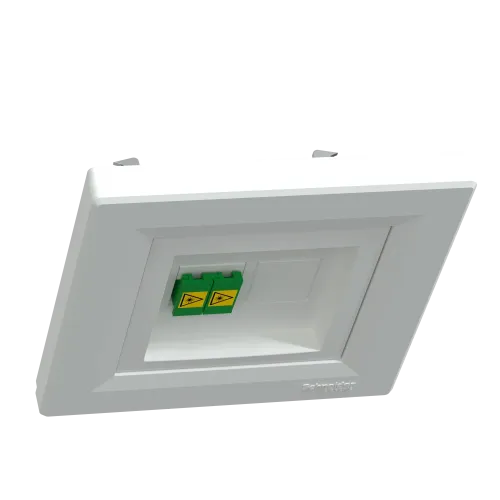 Розетка оптоволоконная LC APC Duplex, белый, EPH4600121 Schneider Asfora