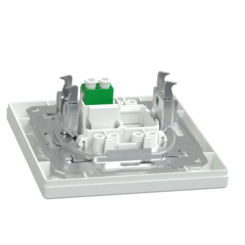 Розетка оптоволоконная LC APC Duplex, белый, EPH4600121 Schneider Asfora