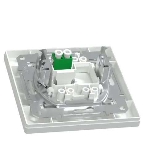 Розетка оптоволоконная LC APC Duplex, белый, EPH4600121 Schneider Asfora