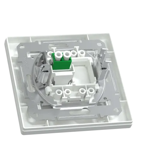 Розетка оптоволоконная LC APC Duplex, белый, EPH4600121 Schneider Asfora