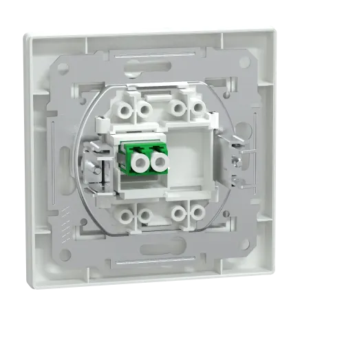 Розетка оптоволоконная LC APC Duplex, белый, EPH4600121 Schneider Asfora
