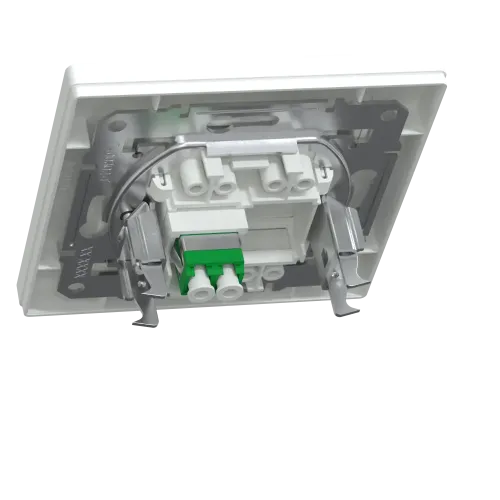 Розетка оптоволоконная LC APC Duplex, белый, EPH4600121 Schneider Asfora