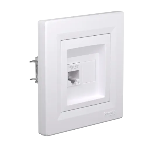 Розетка компьютерная RJ45 кат.6, белый, EPH4700121 Schneider Asfora