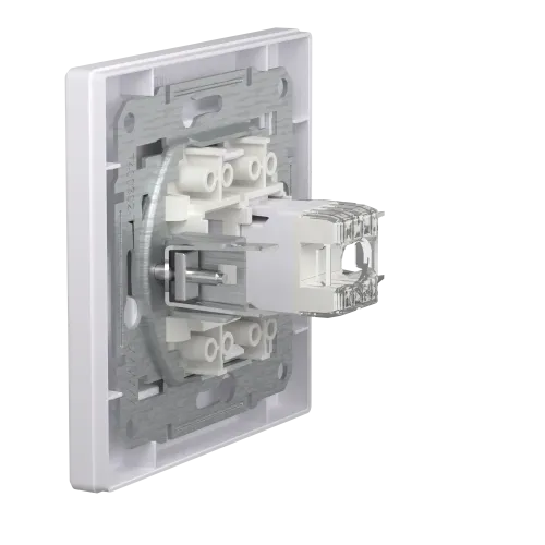 Розетка компьютерная RJ45 кат.6, белый, EPH4700121 Schneider Asfora