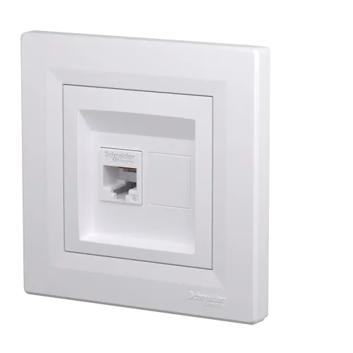 Розетка компьютерная RJ45 кат.6, белый, EPH4700121 Schneider Asfora