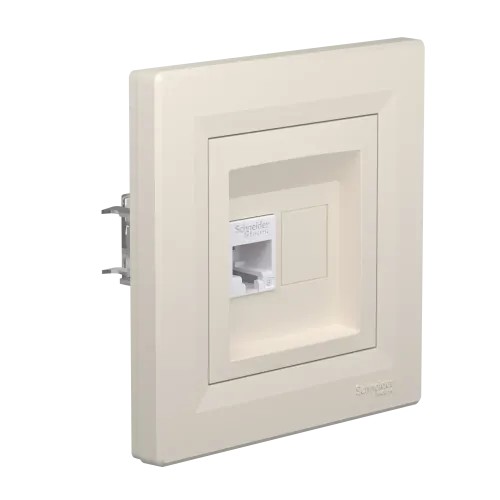 Розетка компьютерная RJ-45 кат.6, кремовый, EPH4700123 Schneider Asfora