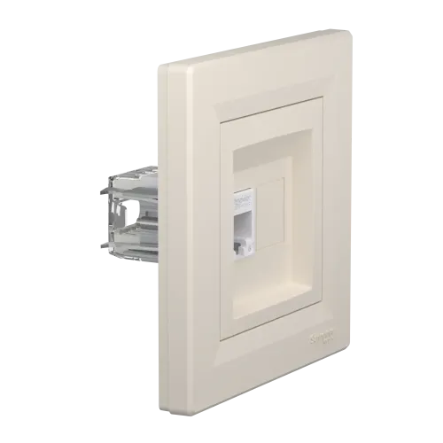 Розетка компьютерная RJ-45 кат.6, кремовый, EPH4700123 Schneider Asfora