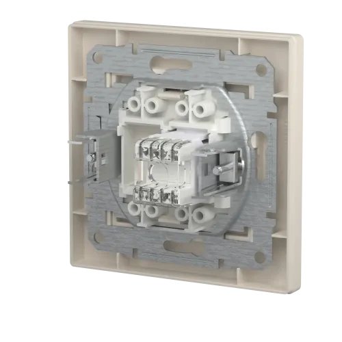 Розетка компьютерная RJ-45 кат.6, кремовый, EPH4700123 Schneider Asfora
